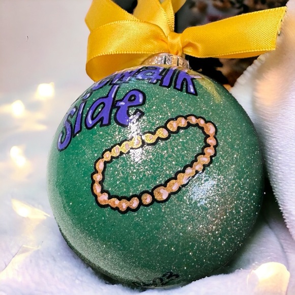 2024 Christmas Ornament: Sidewalk Side/Neutral Ground (New Orleans Mardi Gras) - Picture 11 of 12
